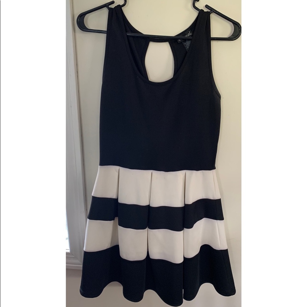 Black and white dress